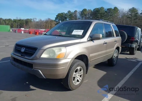 2003 Honda Pilot Ex-L from USA, damaged, VIN 2HKYF18553H545240